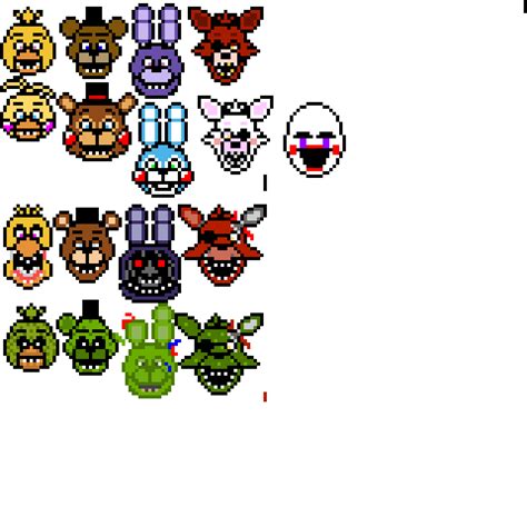 pixel art fnaf|More.